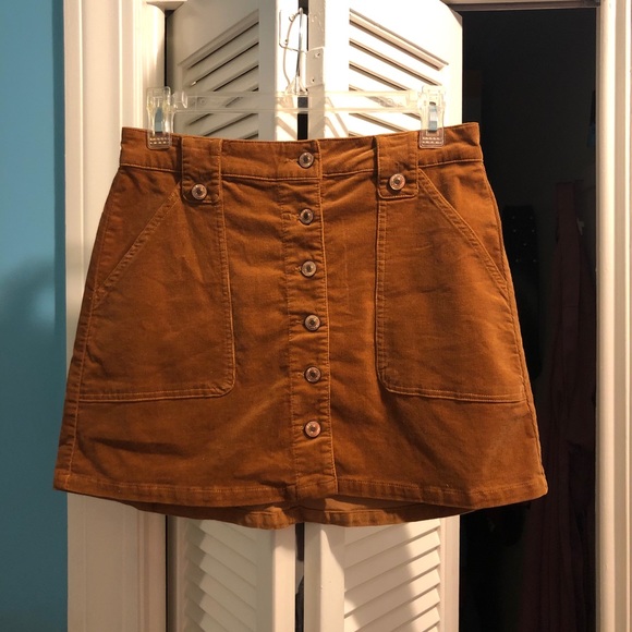 Corduroy Mini Skirt - Picture 2 of 4